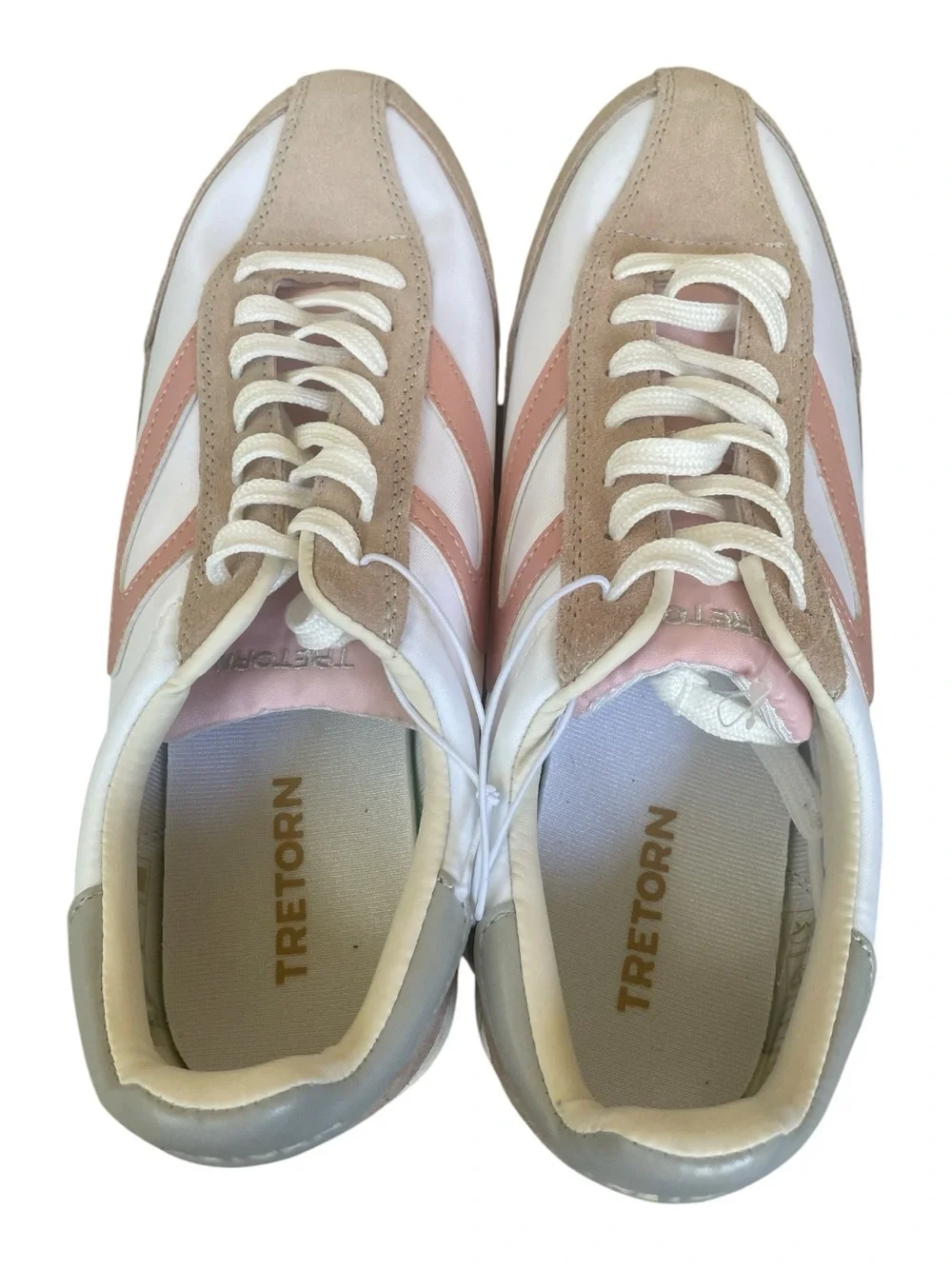 Tretorn Rawlins 2.0 Blush Pink Suede Leather Sneakers Size 10 NWOB
